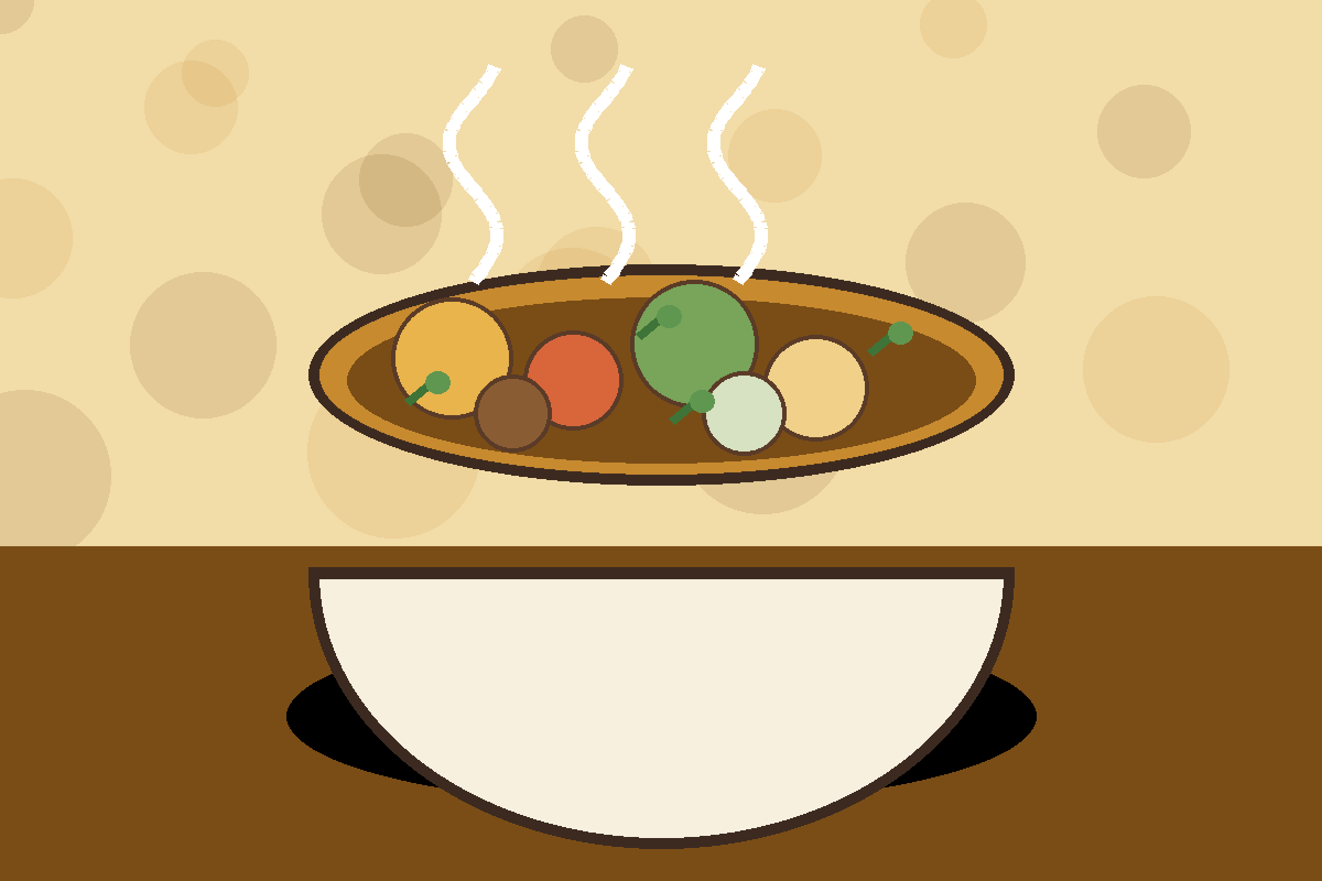 Stylized bowl representing Japanese-Style Curry Stew