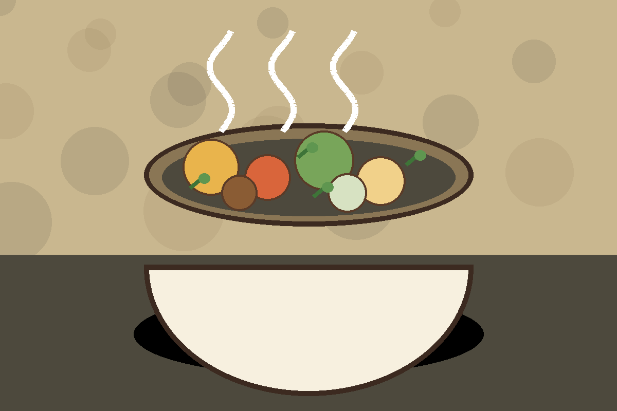Stylized bowl representing Mushroom and Barley Stew